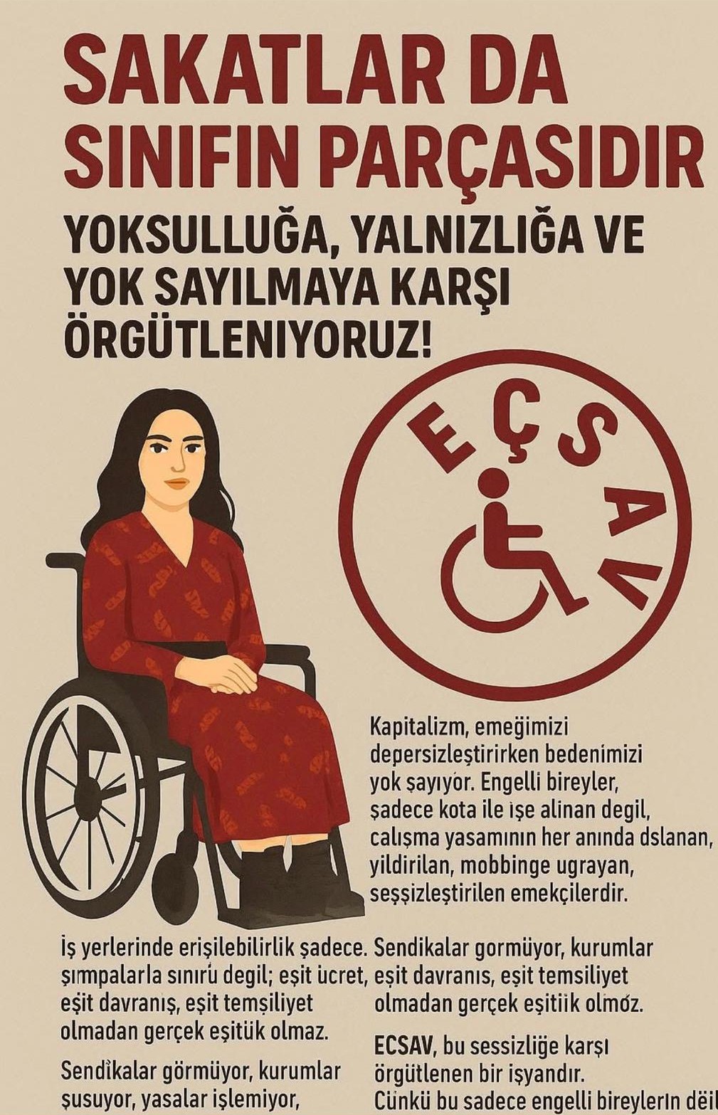 SAKATLAR DA SINIFIN PARÇASIDIR!